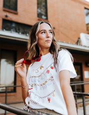 Charm Necklace Graphic Tee - Southern Soule Designs