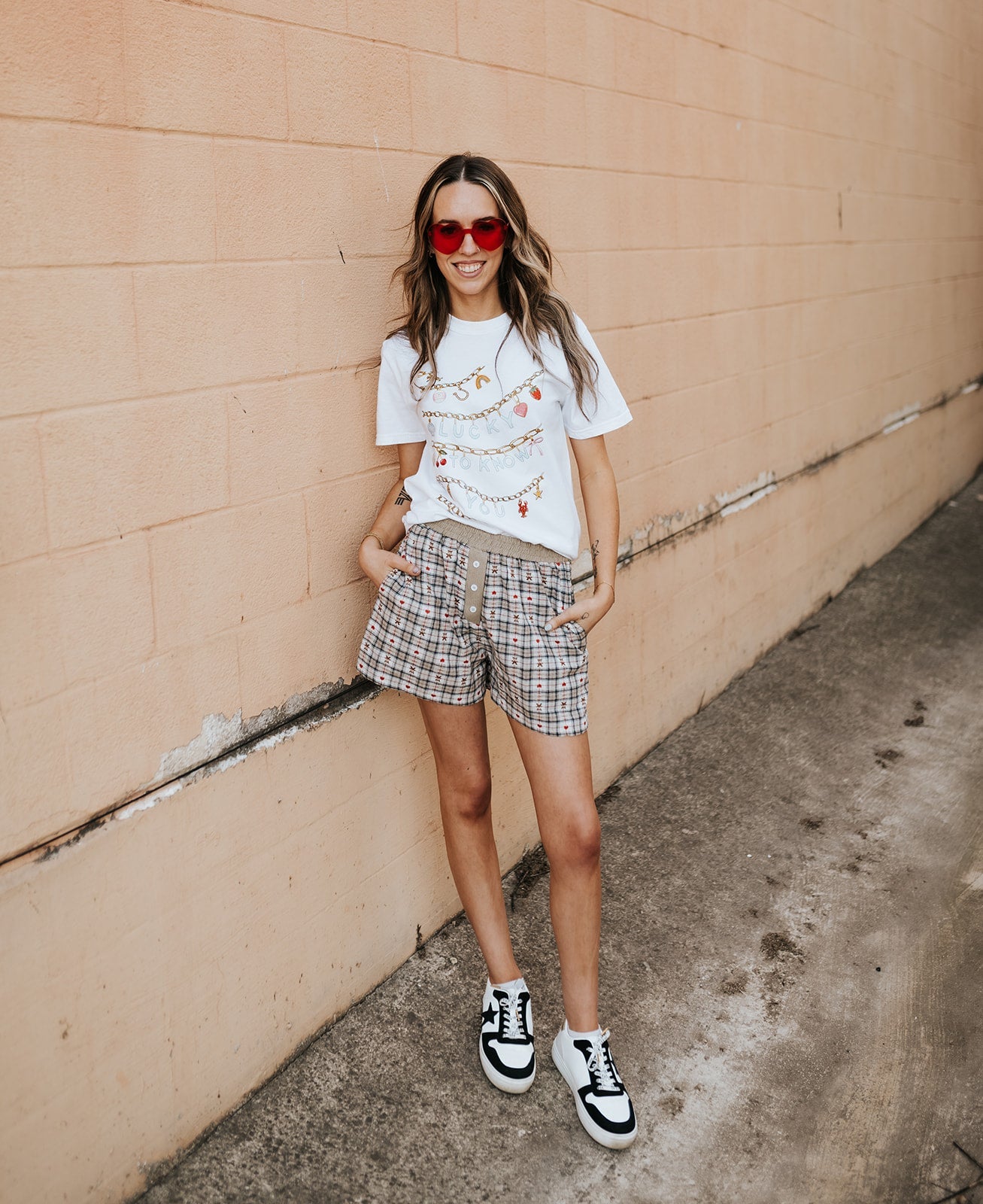 Charm Necklace Graphic Tee - Southern Soule Designs