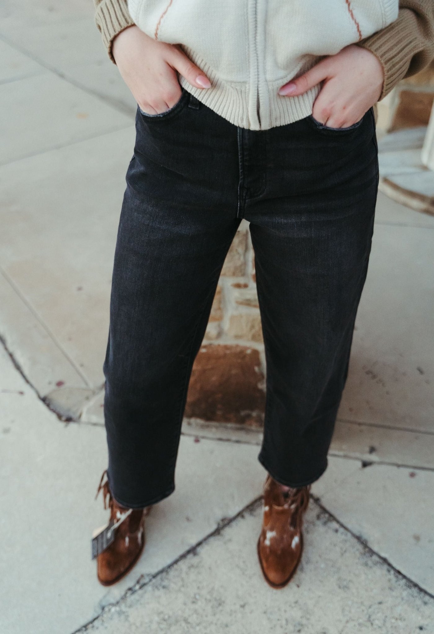 Chateau Super High Rise Wide Barrel Jeans T6616 - Southern Soule Designs