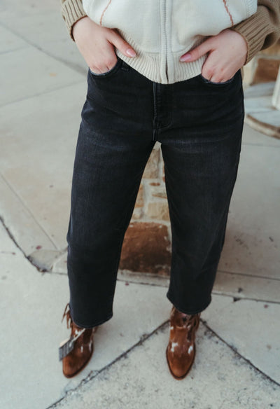 Chateau Super High Rise Wide Barrel Jeans T6616 - Southern Soule Designs