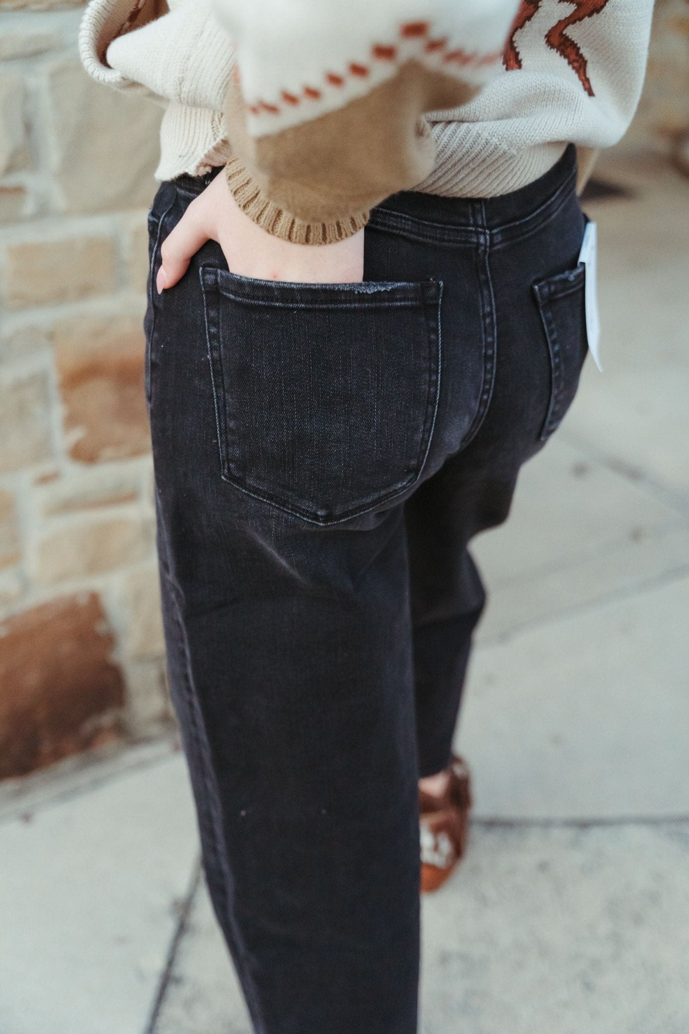 Chateau Super High Rise Wide Barrel Jeans T6616 - Southern Soule Designs