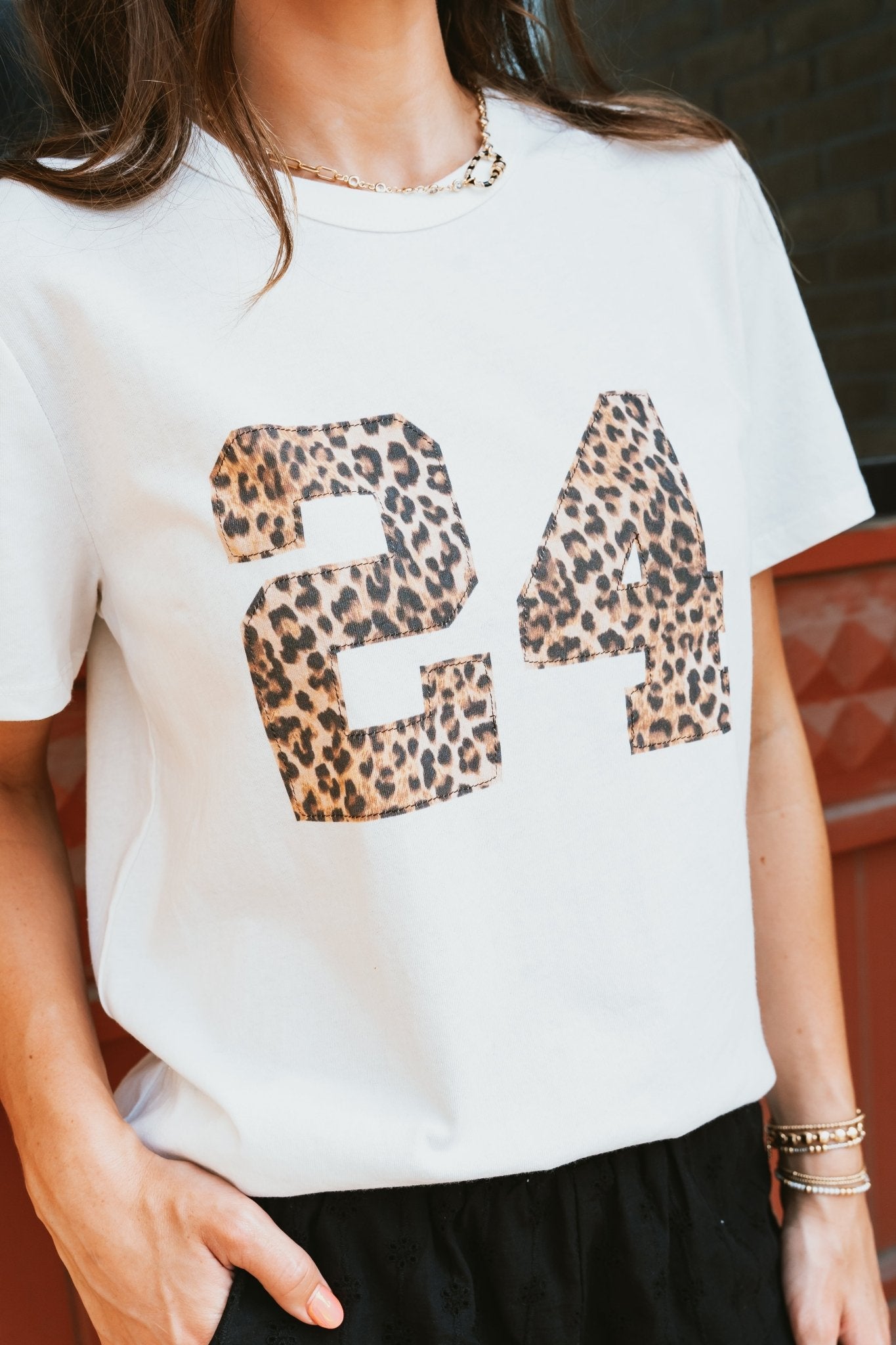 Cheetah Number Graphic Tee TBT13827 - Southern Soule Designs