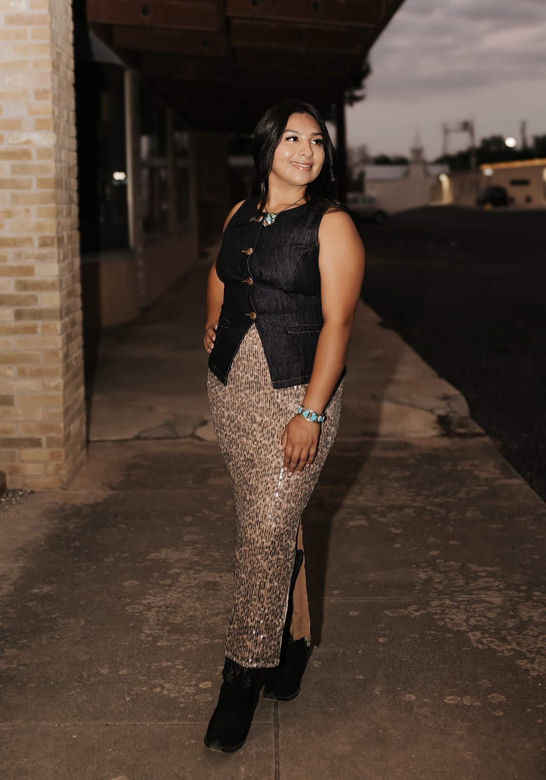 Cheetah Print Maxi Skirt SE4189 - Southern Soule Designs