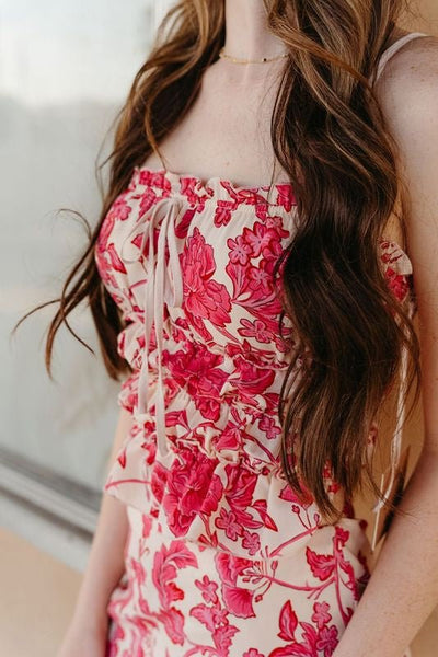 Cherry Blossom Floral Smocking Cami Top BRT2719 - 2 - Southern Soule Designs