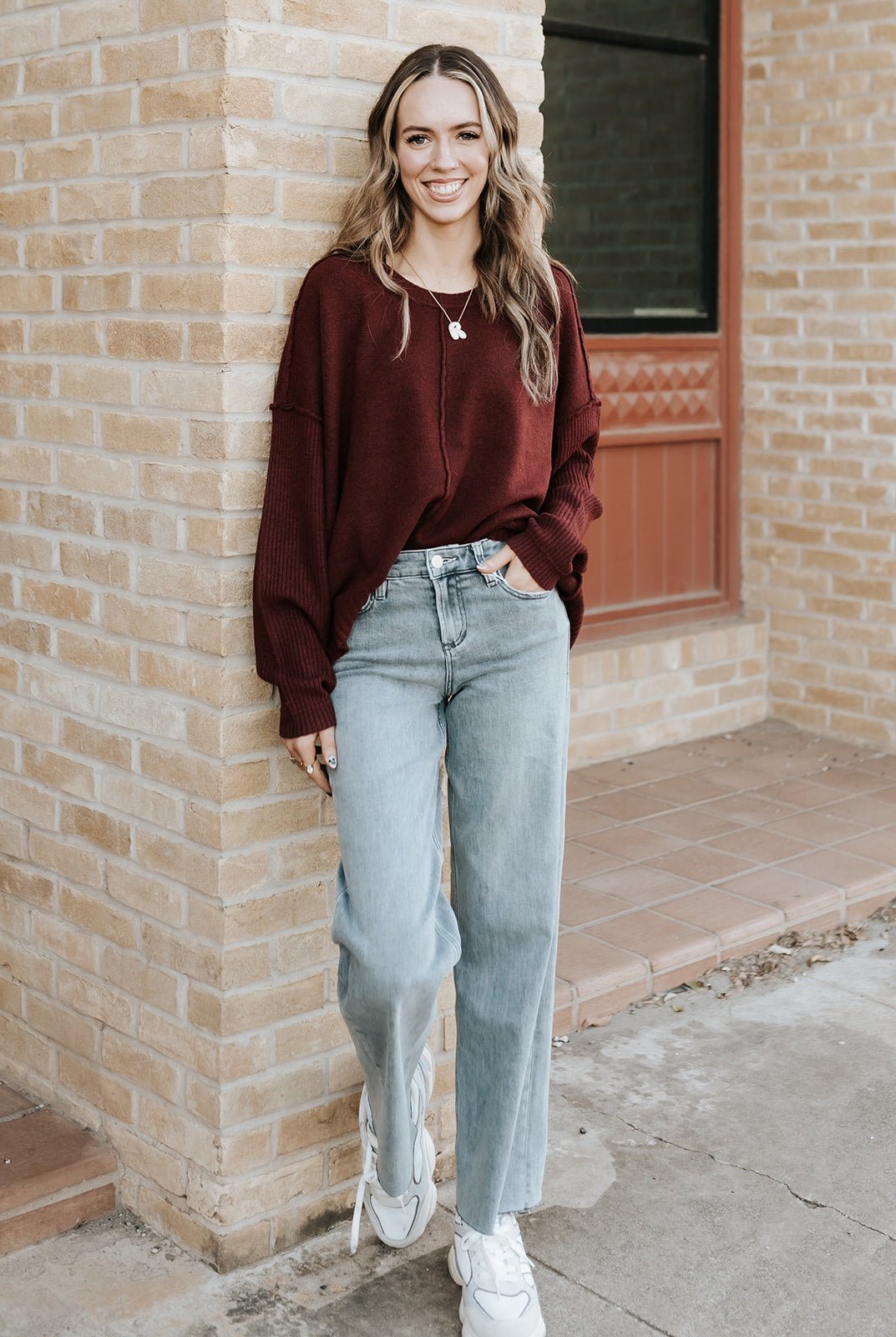 Cherry Laquer Ayat Sweater - Southern Soule Designs