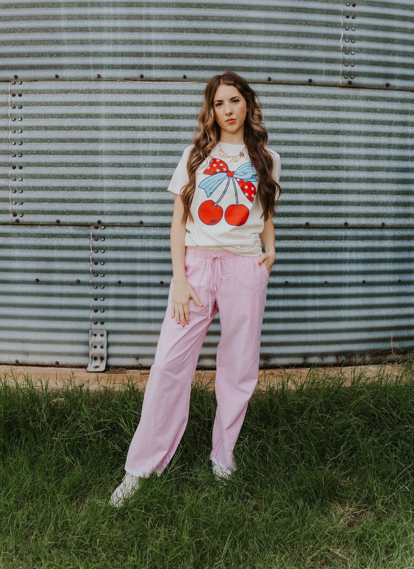 Cherry 'Merica Tee - Southern Soule Designs