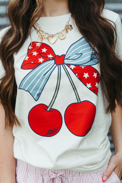 Cherry 'Merica Tee - Southern Soule Designs