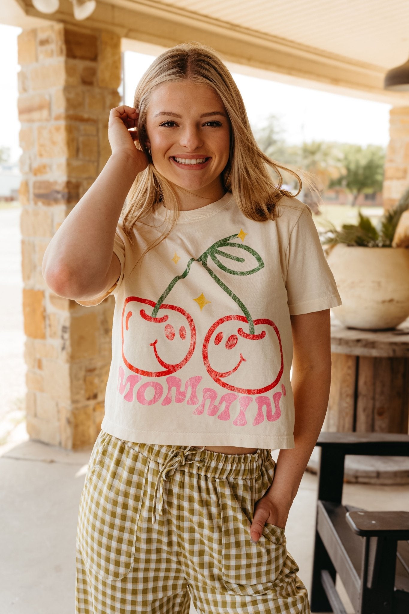 Cherry Mommin' Graphic Tee - Southern Soule Designs