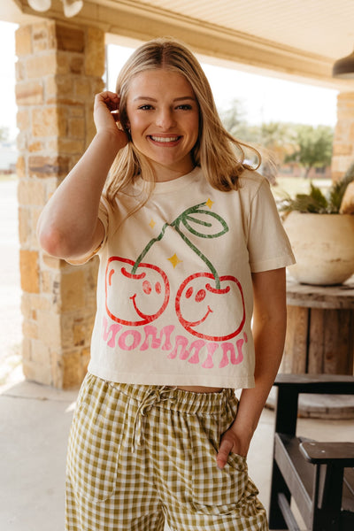Cherry Mommin' Graphic Tee - Southern Soule Designs
