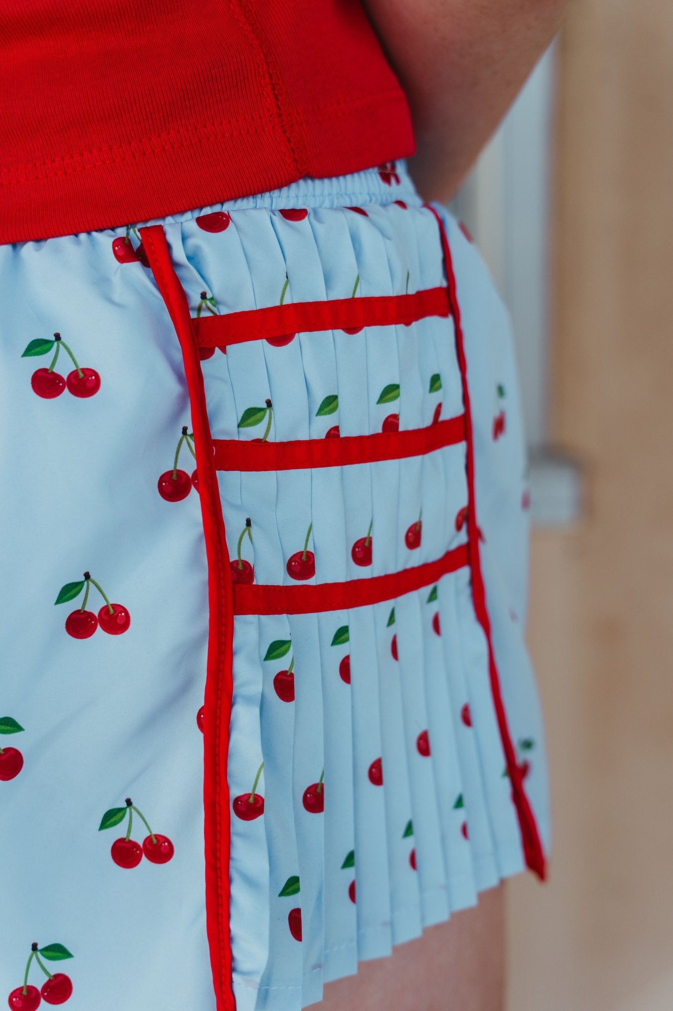 Cherry Print Shorts YP70052 - Southern Soule Designs