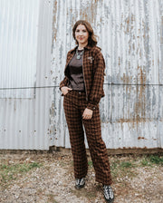 Chocolate Not My First Rodeo Jacket BRJ3974 - Southern Soule Designs