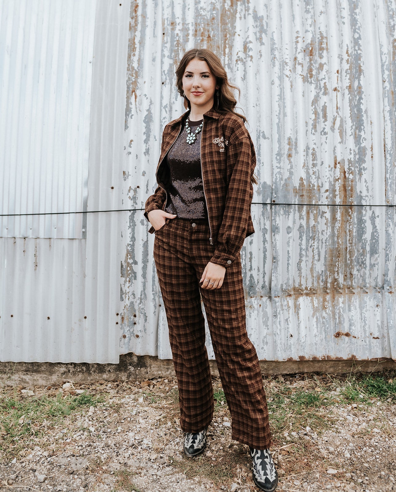 Chocolate Not My First Rodeo Jacket BRJ3974 - Southern Soule Designs