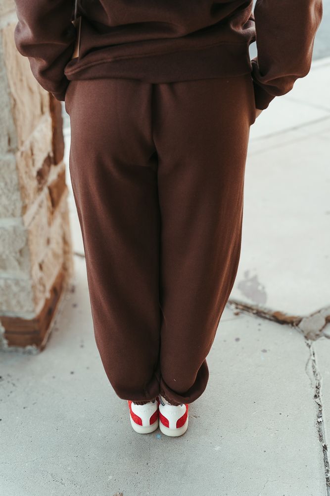 Chocolate Ribbon Embroidered Sweatpants BRP3190 - 1 - Southern Soule Designs