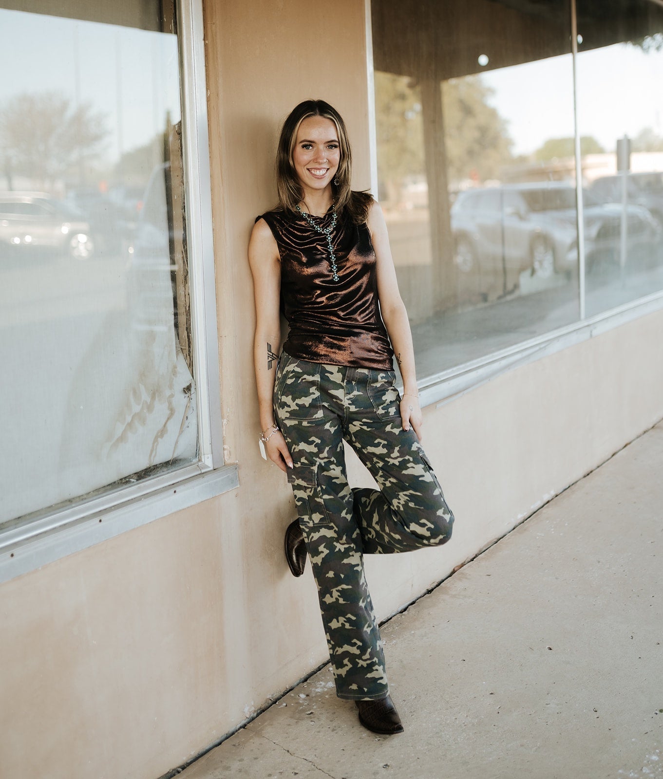 Chocolate Sleeveless Top SJ11528 - Southern Soule Designs