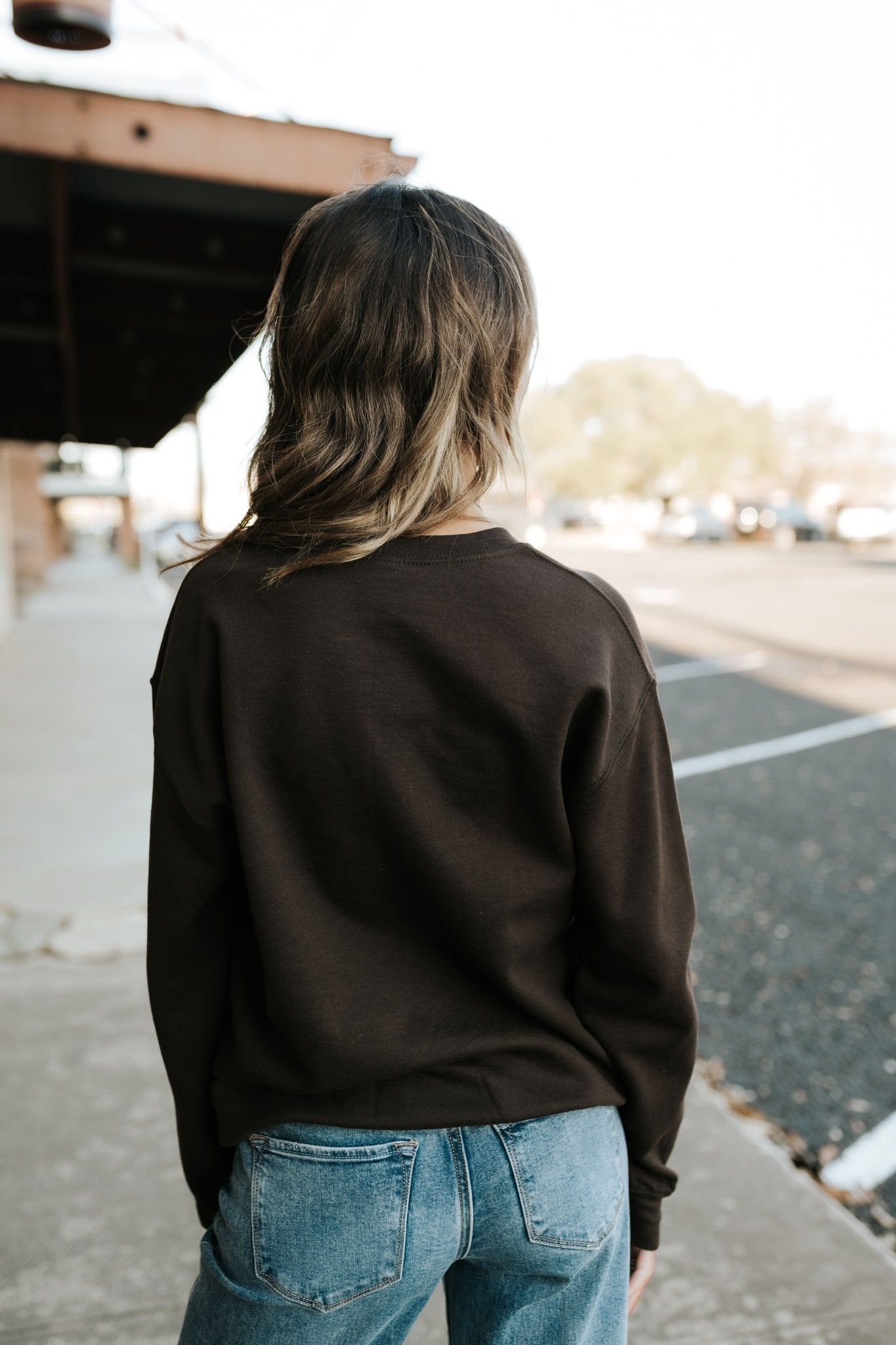 Chocolate Take it One Day at a Time Sweatshirt - Southern Soule Designs