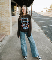 Chocolate Take it One Day at a Time Sweatshirt - Southern Soule Designs