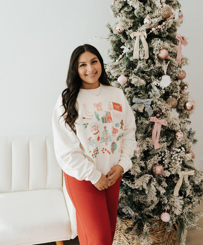 Christmas Collage Graphic Sweatshirt - Southern Soule Designs