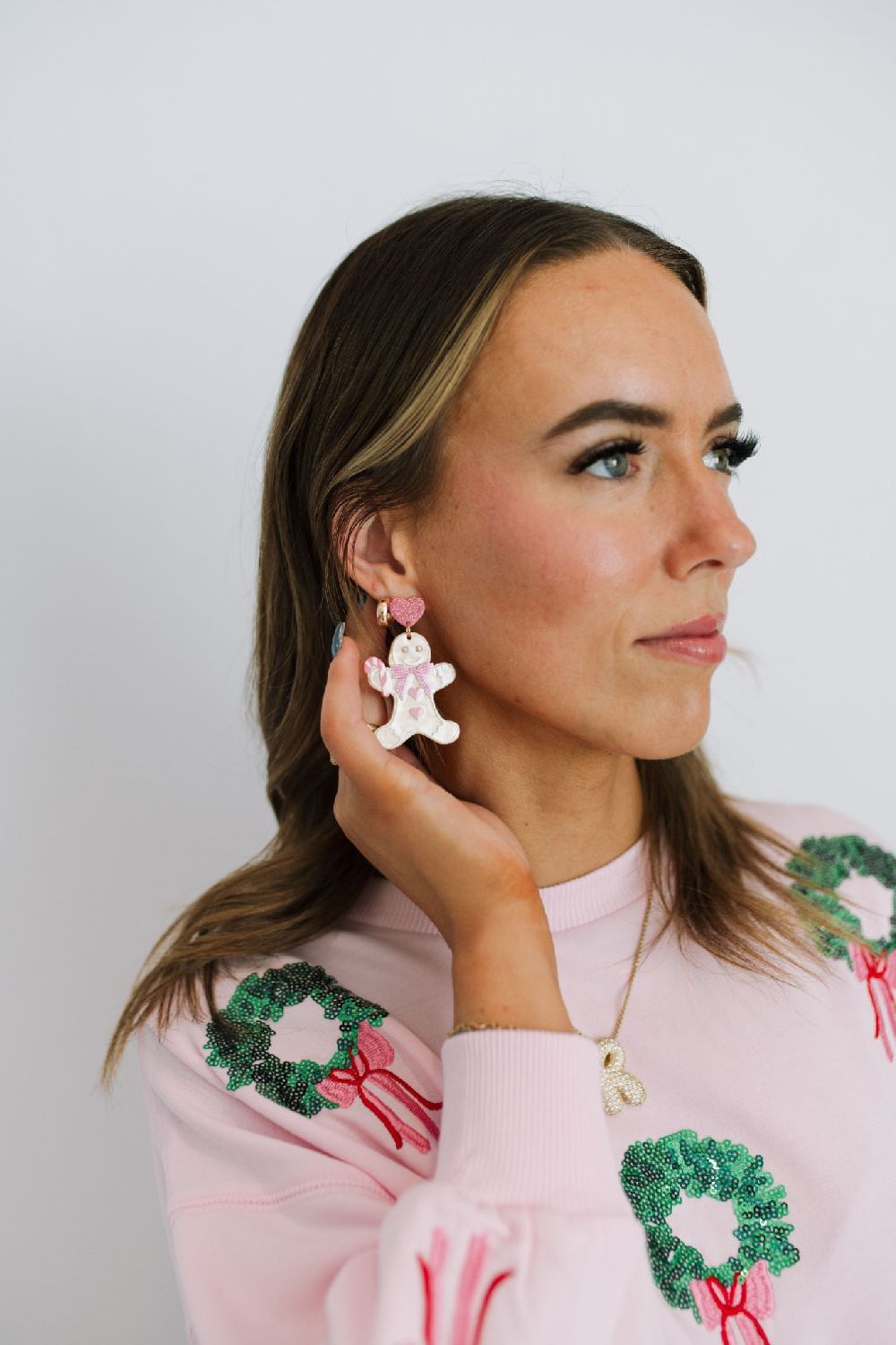 Christmas Gingerbread Man Dangling Earrings - Southern Soule Designs