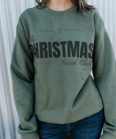 Christmas Social Club Graphic Sweatshirt - Southern Soule Designs
