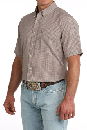 Cinch Arenaflex SS Print Shirt Brown MTW1725006 - Southern Soule Designs