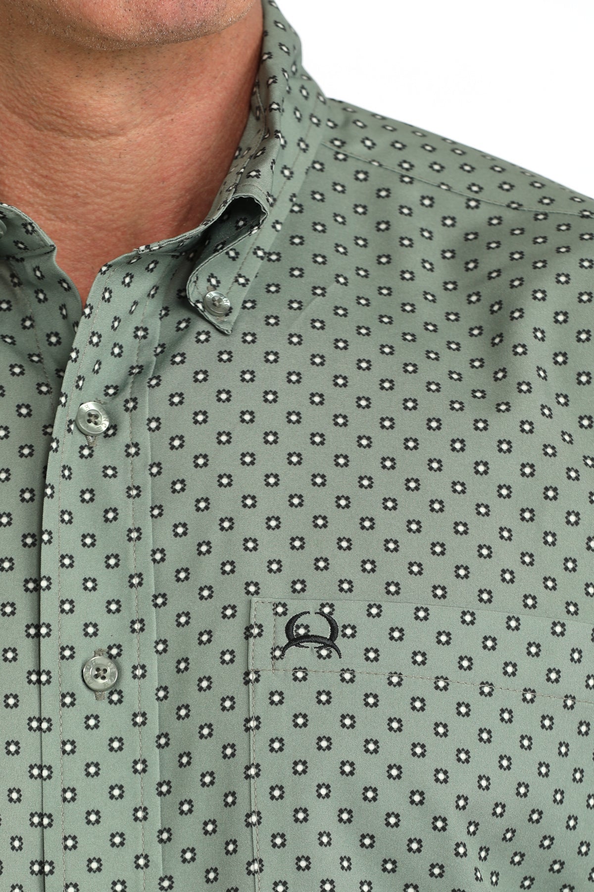 Cinch Arenaflex SS Print Shirt Olive MTW1704176 - Southern Soule Designs