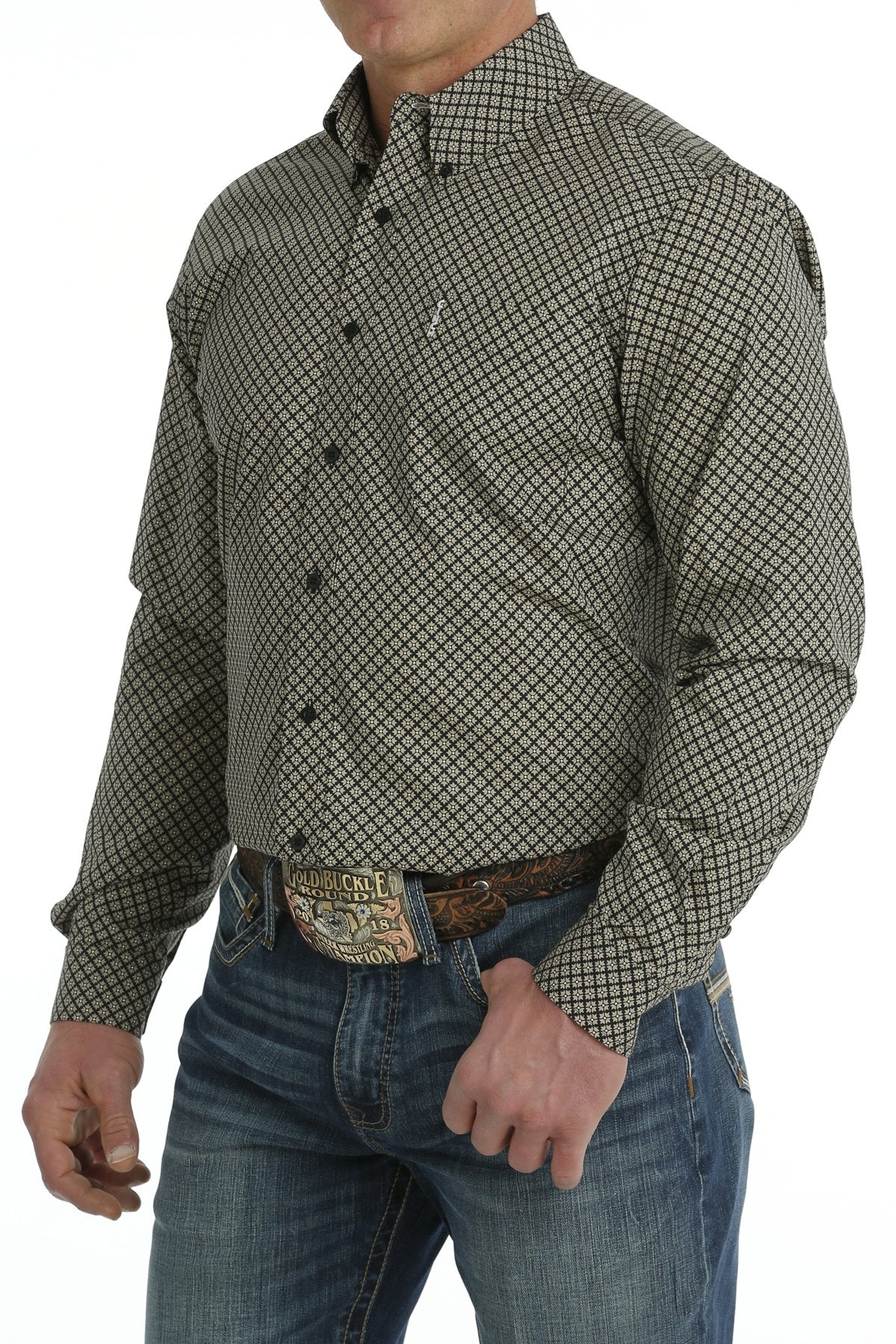 Cinch Blk LS Modern Shirt MTW1347098 - Southern Soule Designs