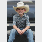Cinch Boy's Grey Polo MTK7600017 - Southern Soule Designs