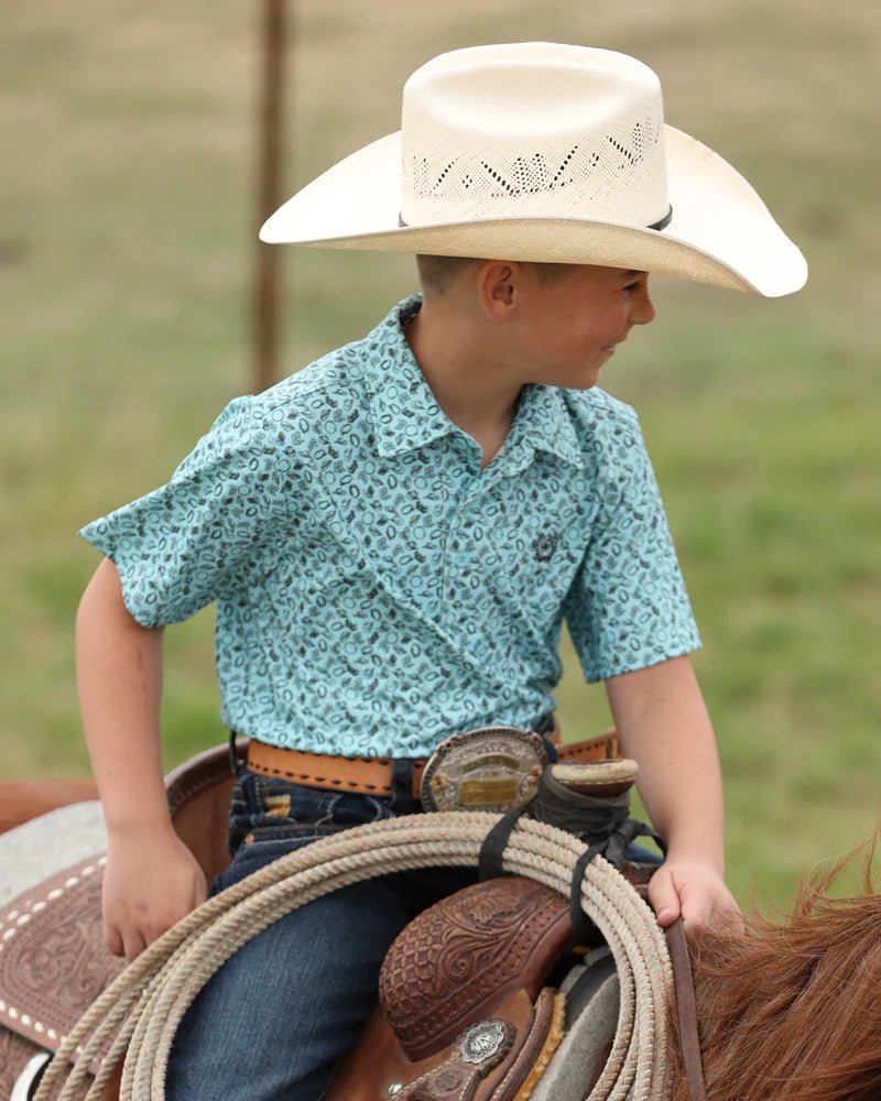 Cinch Boys Polo Blue MTK7600014 - Southern Soule Designs