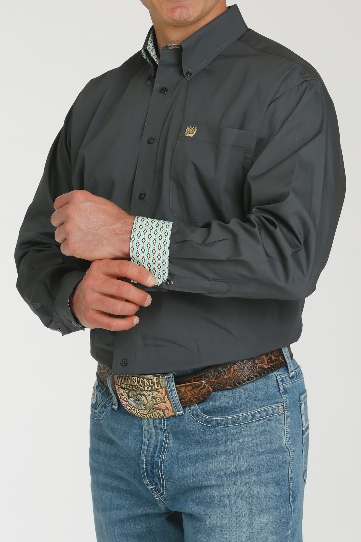 Cinch Charc LS Solid MTW1105747 - Southern Soule Designs