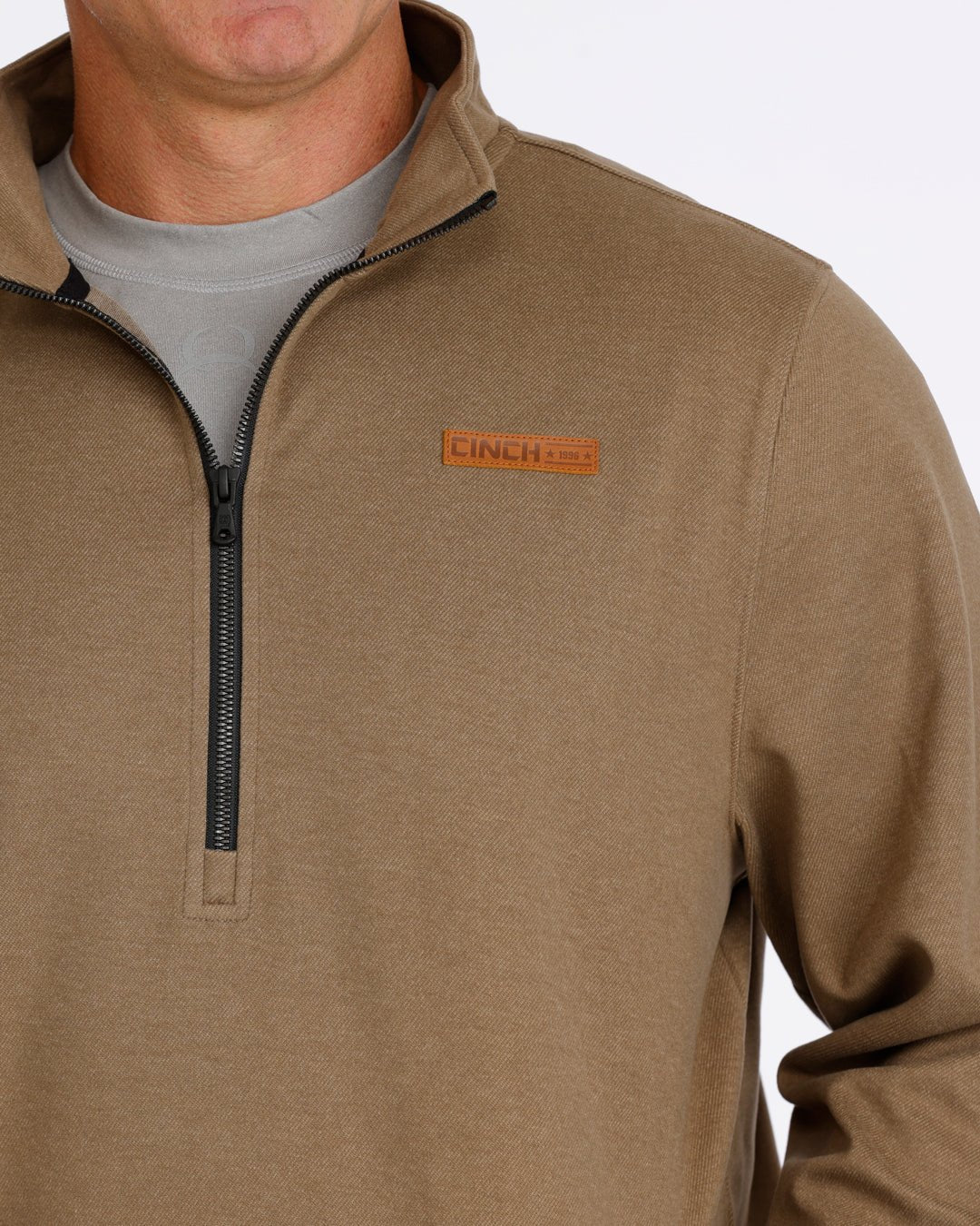 Cinch Men's 1/2 Zip Pullover Brown MWK1913005 - Southern Soule Designs