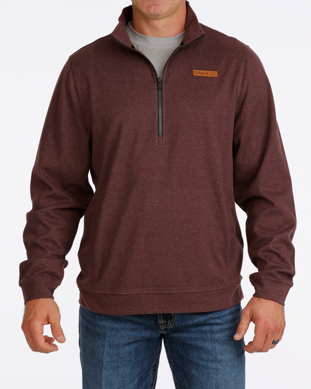 Cinch Men's 1/2 Zip Pullover Purple MWK1913006 - Southern Soule Designs