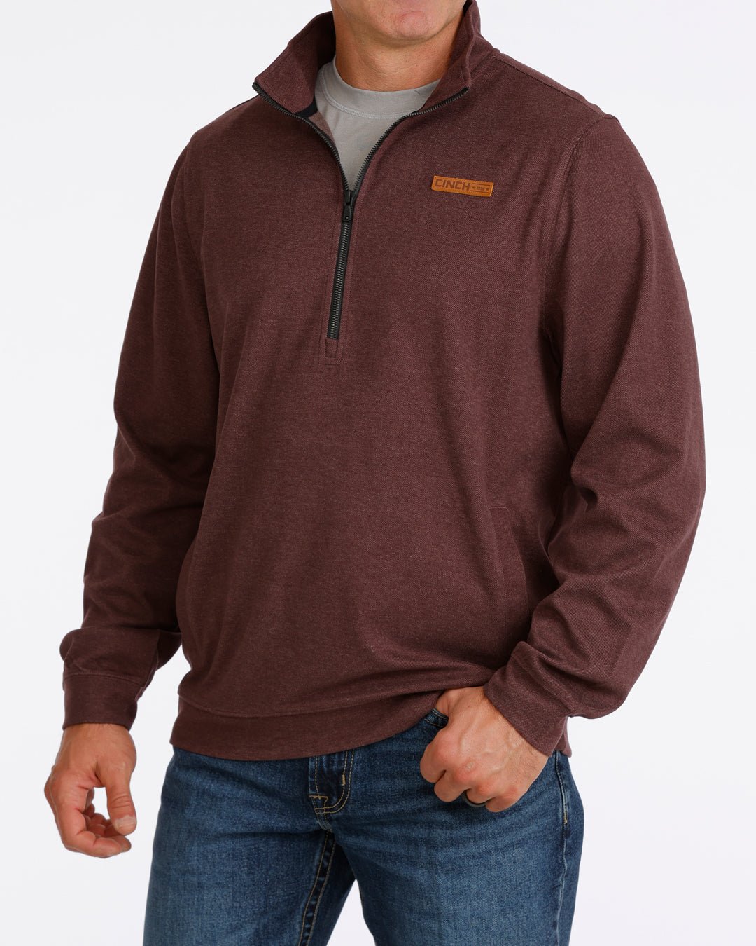Cinch Men's 1/2 Zip Pullover Purple MWK1913006 - Southern Soule Designs