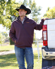 Cinch Men's 1/2 Zip Pullover Purple MWK1913006 - Southern Soule Designs
