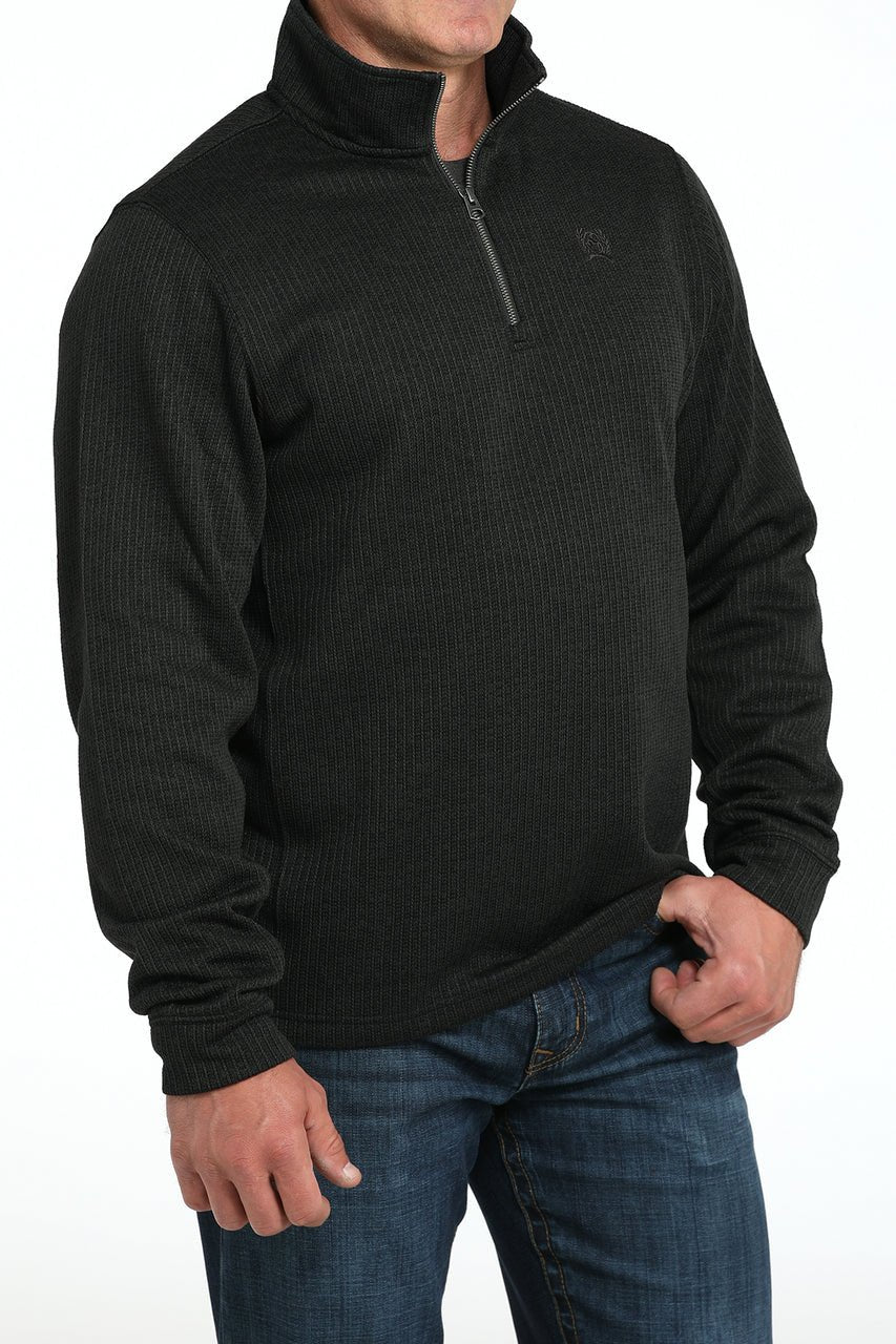 Cinch Men's 1/4 Zip Sweater Black MWK1080019 - Southern Soule Designs