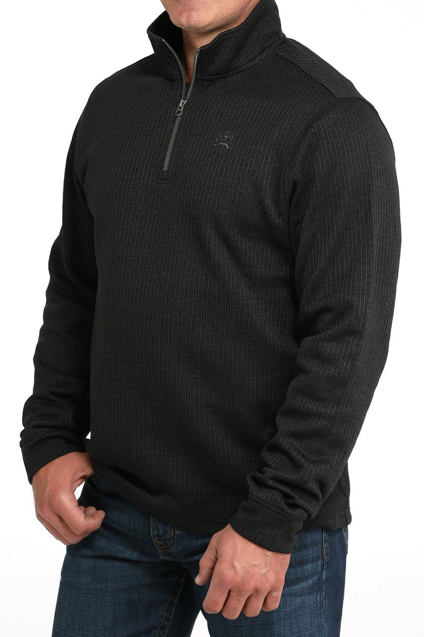 Cinch Men's 1/4 Zip Sweater Black MWK1080019 - Southern Soule Designs