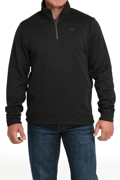 Cinch Men's 1/4 Zip Sweater Black MWK1080019 - Southern Soule Designs