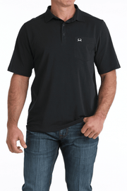 Cinch Men's Arenaflex Polo Black MTK1874003 - Southern Soule Designs
