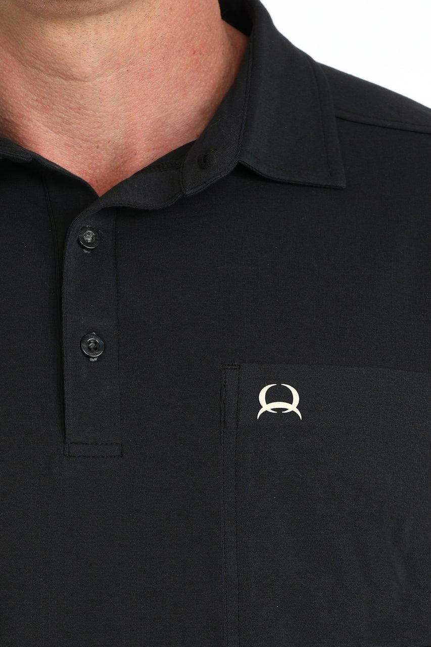 Cinch Men's Arenaflex Polo Black MTK1874003 - Southern Soule Designs