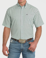 Cinch Men's ArenaFlex Print Short Sleeve Light Blue MTW1704159 - Southern Soule Designs