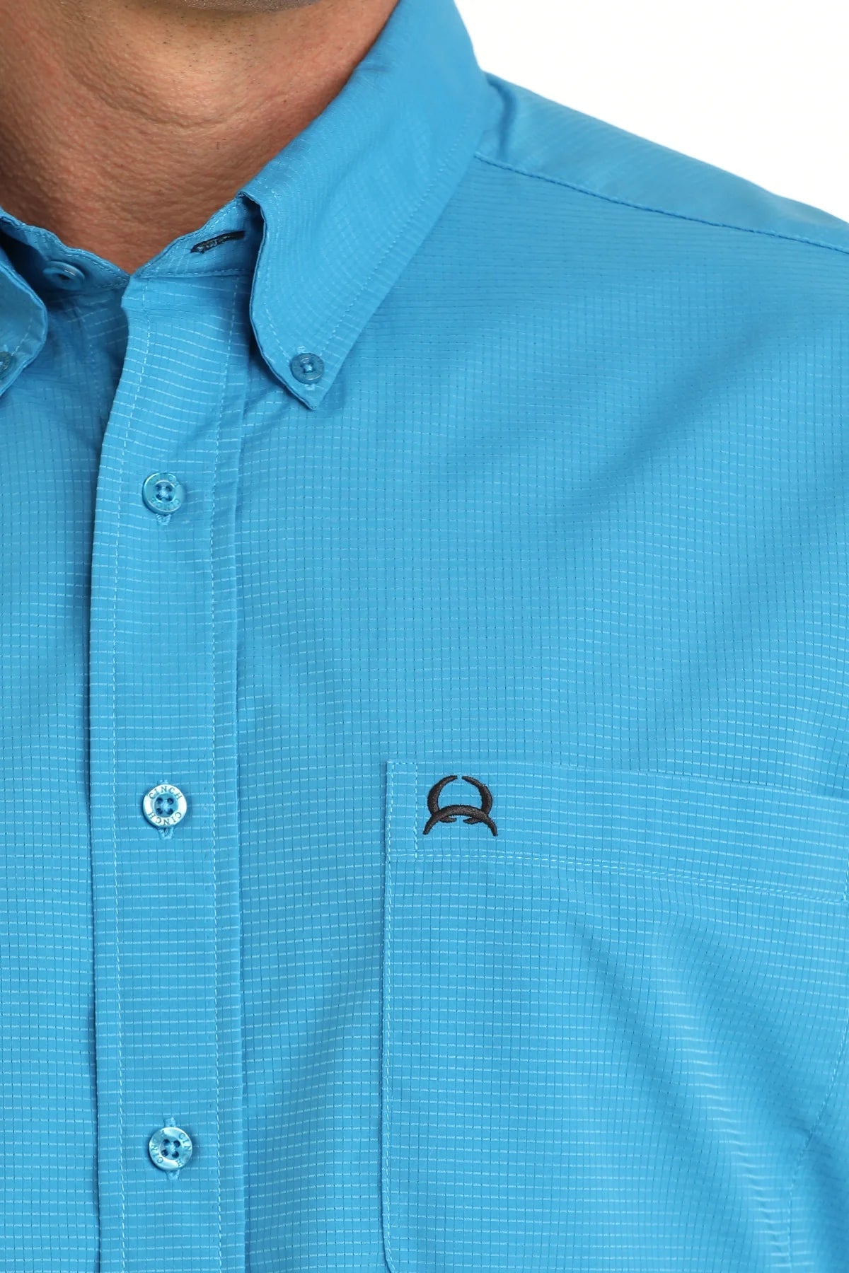 Cinch Men's ArenaFlex Short Sleeve Blue MTW1725004 - Southern Soule Designs