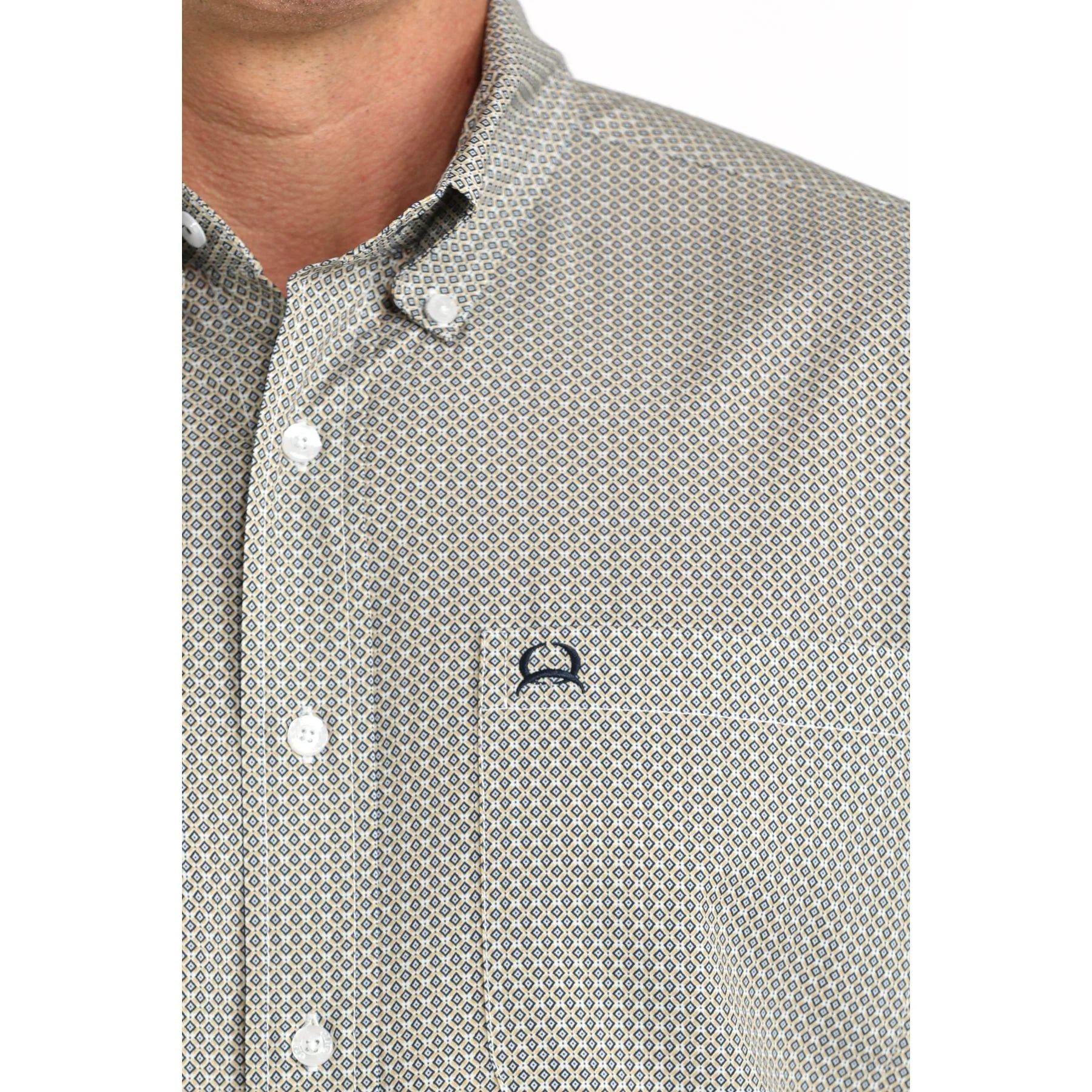 Cinch Men's Arenaflex White Short Sleeve Shirt MTW1704174 - Southern Soule Designs