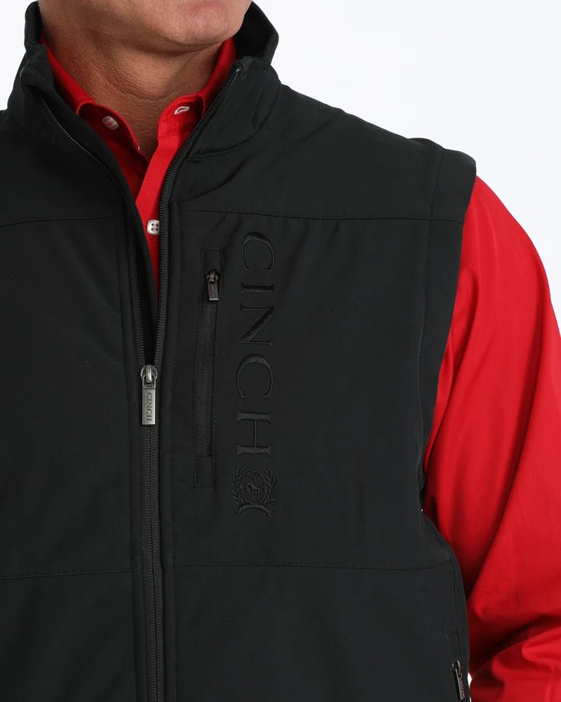 Cinch Men's Black Vest MWV1082001 - Southern Soule Designs