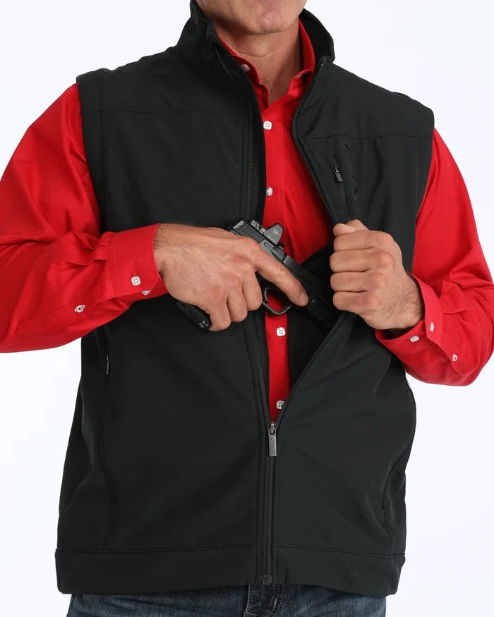 Cinch Men's Black Vest MWV1082001 - Southern Soule Designs