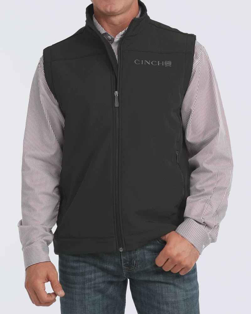Cinch Men's Bonded Vest Black MWV1012010 - Southern Soule Designs