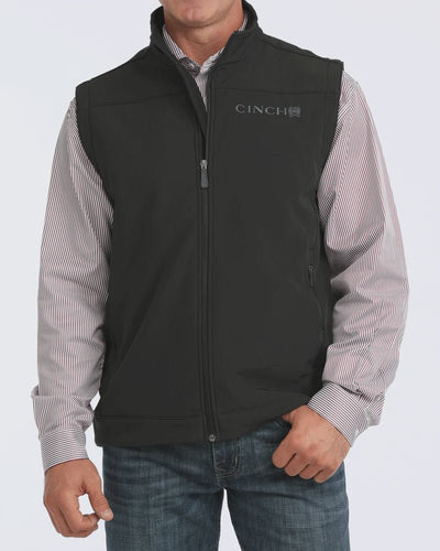 Cinch Men's Bonded Vest Black MWV1012010 - Southern Soule Designs