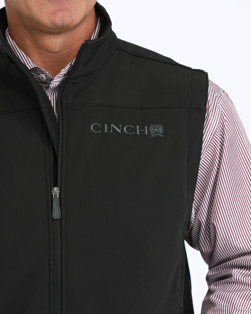 Cinch Men's Bonded Vest Black MWV1012010 - Southern Soule Designs