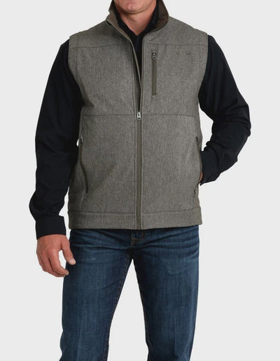 Cinch Men's Bonded Vest with Concealed Carry Pocket Olive MWV1541011 - Southern Soule Designs