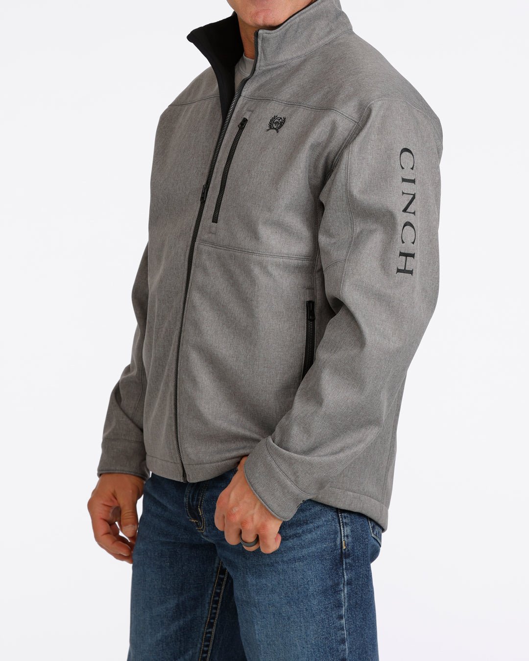 Cinch Men's Concealed Carry Bonded Jacket Gray MWJ1537008 - Southern Soule Designs