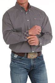 Cinch Men's Floral Print Button - Down Shirt Purple MTW1105878 - Southern Soule Designs