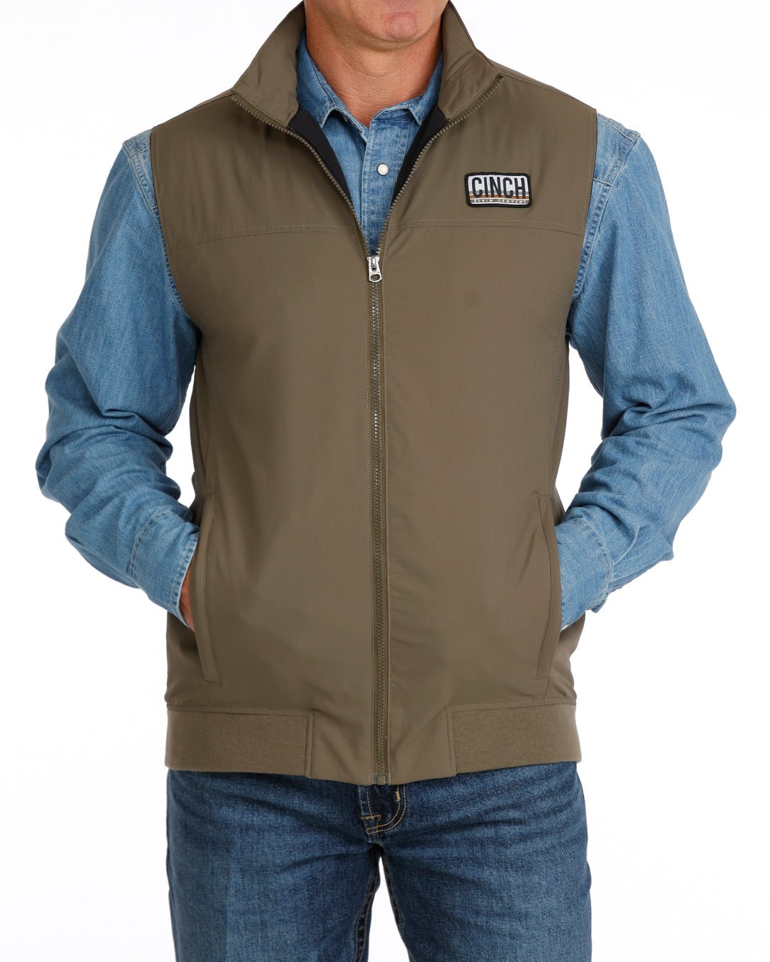 Cinch Men's Lightweight Vest Green MWV1955002 - Southern Soule Designs